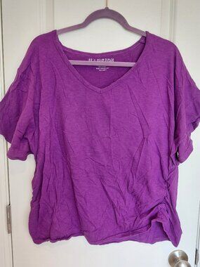 Purple Cinched Tee